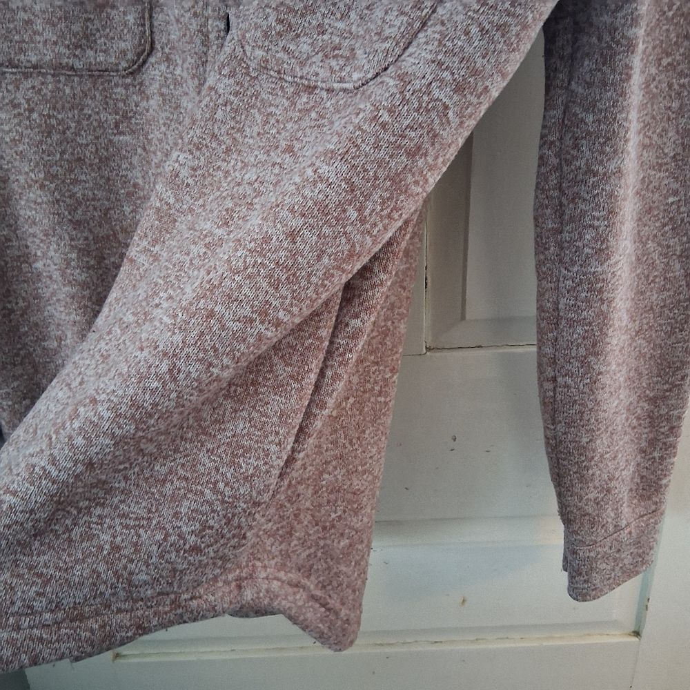 Thread & Supply Praline Color Button-Up Fleece Shirt Shacket Jacket Sz XL - Picture 11 of 15